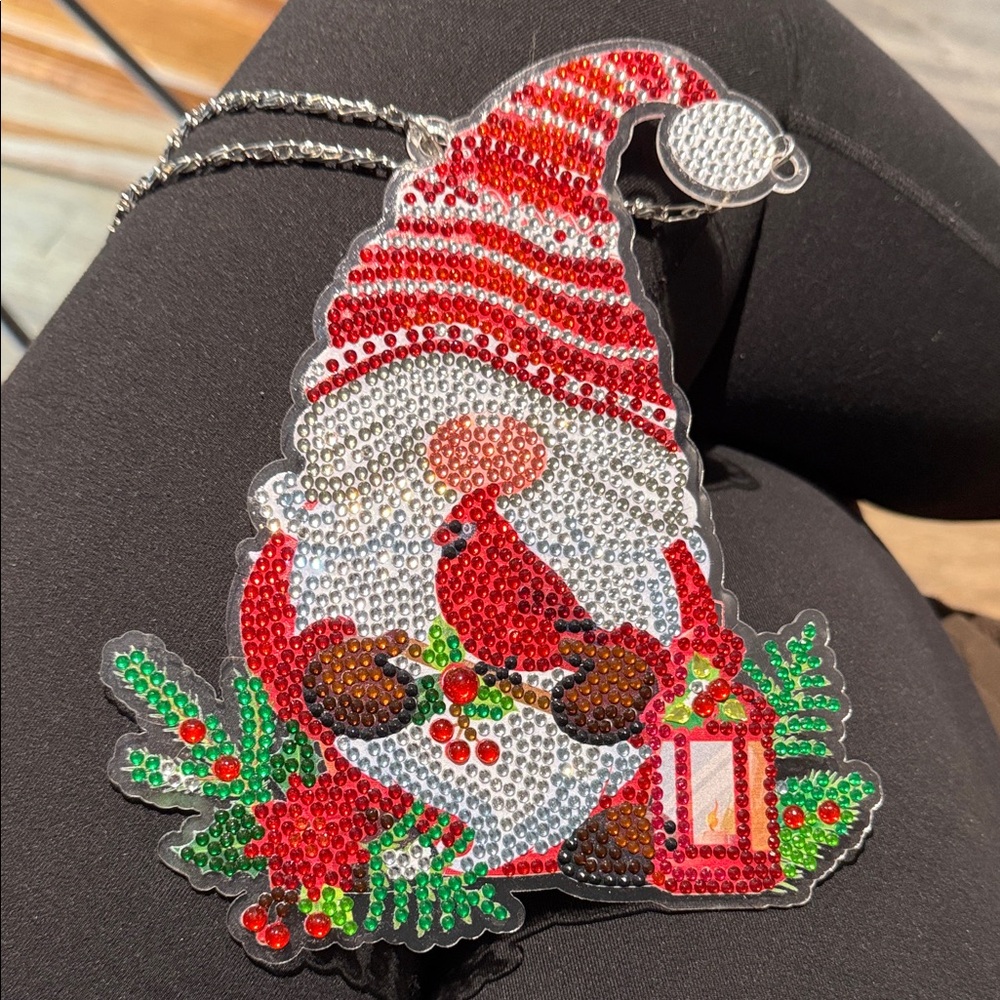 Completed Gnome Diamond Art Wall Hanging